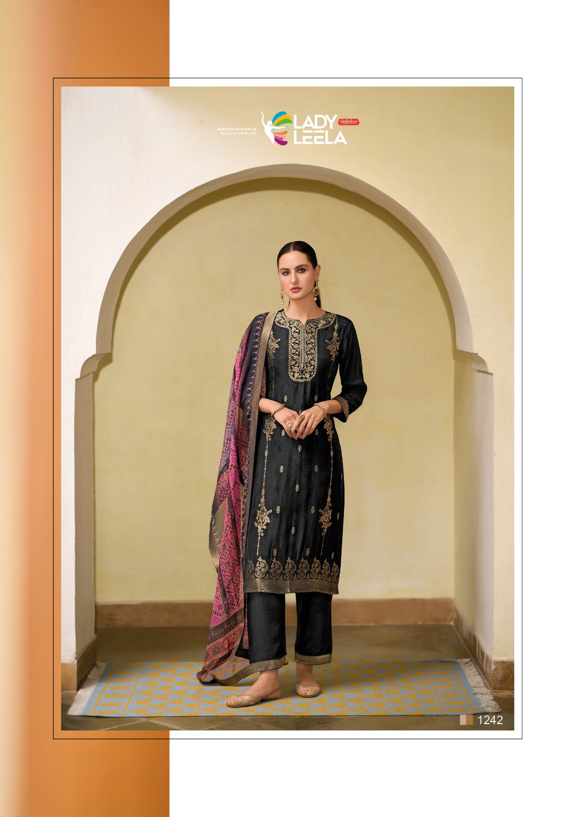 Libaas 2 By Lady Leela Viscose Jacquard Designer Kurti With Bottom Dupatta Wholesale Shop In Surat